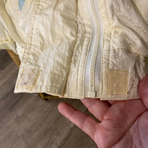 Vintage Otello Pelle 80s Pastel Lightning Windbreaker Jacket Size L Hong Kong - Picture 10 of 13